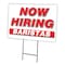 Signmission Now Hiring Baristas Yard Sign & Stake outdoor plastic coroplast window, C-1216 BARISTAS C-1216 BARISTAS - alternate 1